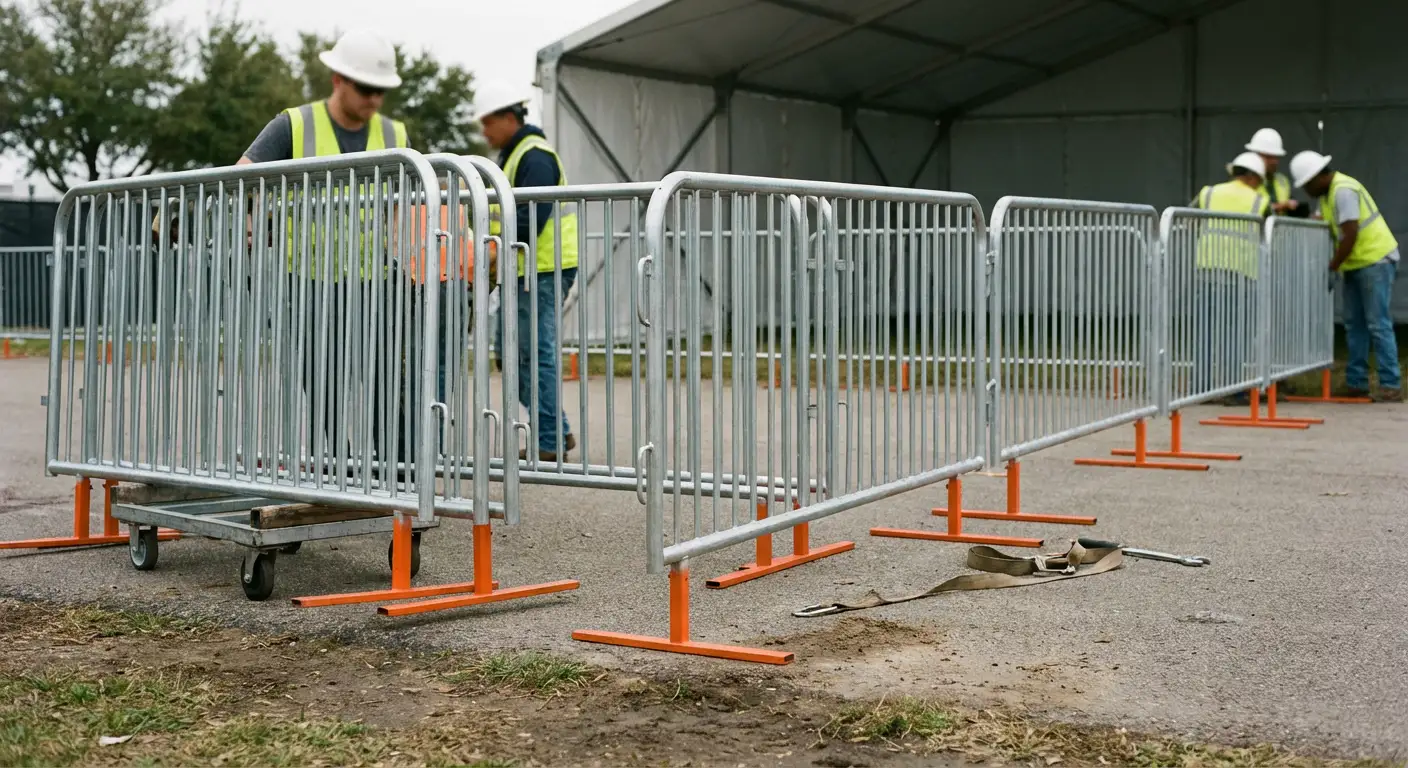 Pedestrian Barricades in Dunwoody, GA