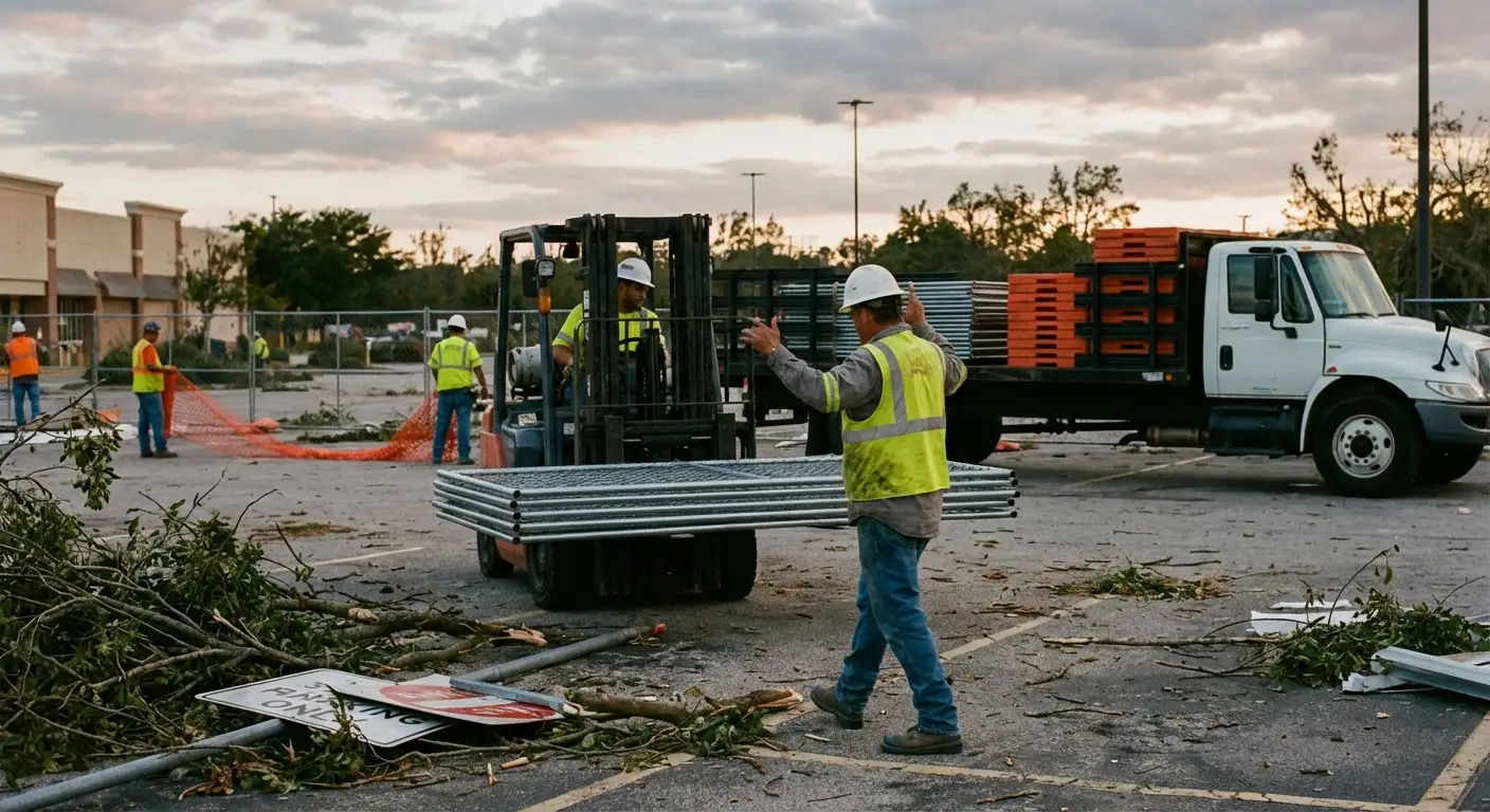 Emergency fencing deployment in Dunwoody, GA