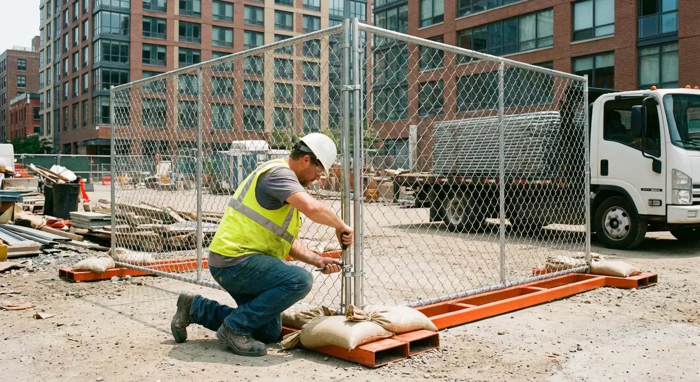 Temporary fence rental services in North Dunwoody