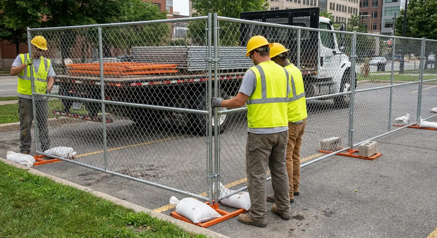 Temporary fencing solutions meeting Dunwoody requirements