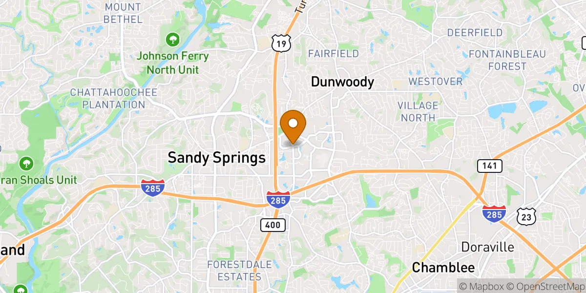  neighborhood map in Dunwoody, GA