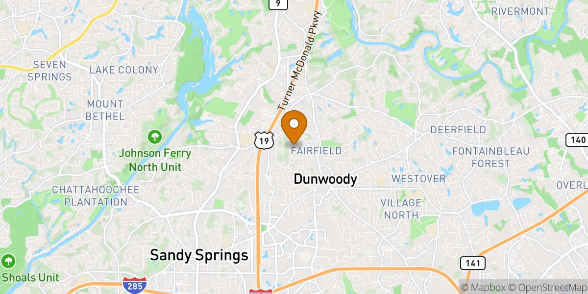  neighborhood map in Dunwoody, GA