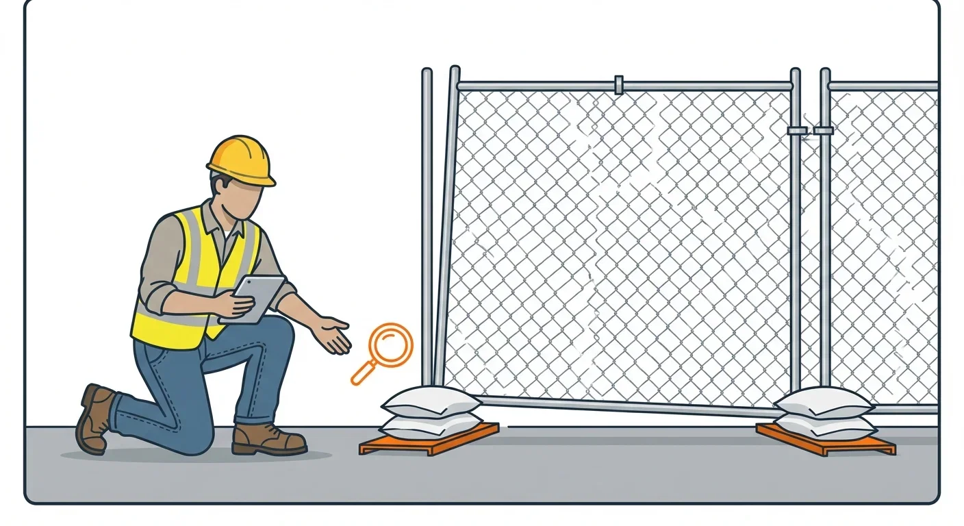 Diagram showing causes of temporary fence instability in Dunwoody, GA