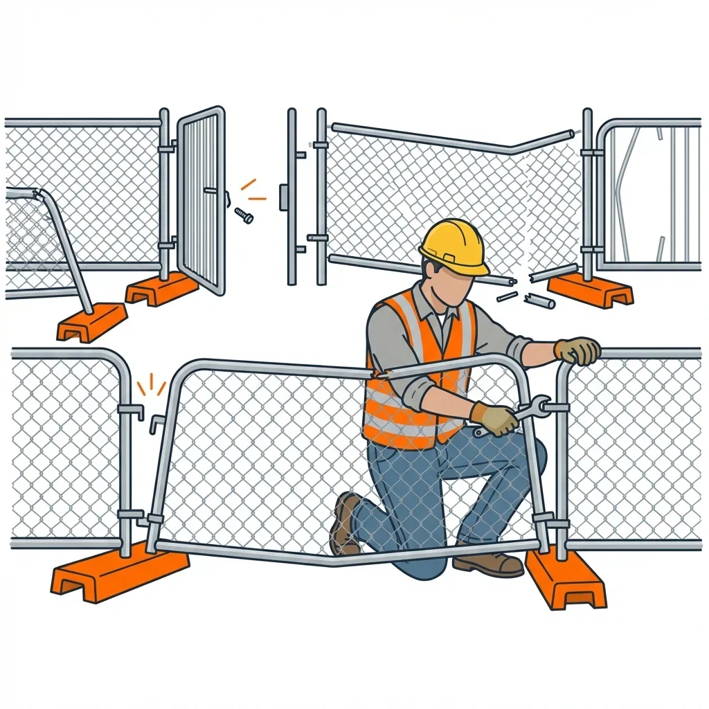 Diagram showing crowd control failure points and safety zones in Dunwoody, GA